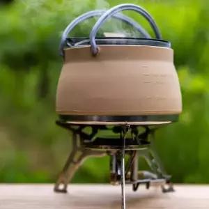 (선택 폴딩주전자 베이지)1L 베이지 접이식 실리콘주전자 폴딩포트 커피포트 폴딩냄비 캠핑포트 라면냄비