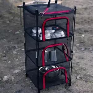 스탠드 건조대 메쉬 캐비넷망 캠핑 보관함 식기건조망