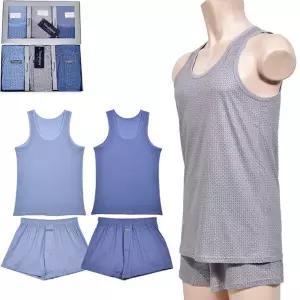 베이직 컬러 세련된 흡습속건 남성 순면 런닝 사각팬티 세트 3매입0094fq