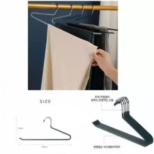 [생활] 미끄럼 방지 바지 행거 옷걸이 논슬립 팬츠걸이 옷걸이용품