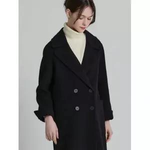 [르오트(LeOT)] 프리미엄 울 핸드메이드 더블버튼 롱코트