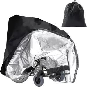 Klmnop 휠체어 커버 방수 전동 휠체어용 먼지 눈으로부터 보호하는 보호 모빌리티 스쿠터 보관(39.4