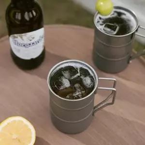 ( )레트로 머그잔 304스텐레스 캠핑 글램핑