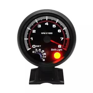 BLYOGU 3.75 12V 디지털 타코미터 게이지 0-8000 RPM 4/6/8 실린더 가솔린 엔진용