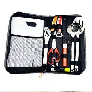 ( )킴핑 용품 캠핑 아웃도어 도마 국자 조리 도구 세트 주방 조리도 구세트 키친툴 용조리