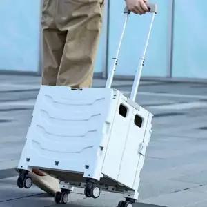 접이식 쇼핑카트 폴딩 장바구니 손수레 웨건 이동식 바퀴 카트 캠핑 마트 시장