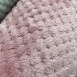 ( )판촉물 학생 사우실 극세사 담요 와플 모포 레져 블랭킷 캠핑 양면 연핑크