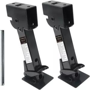 여행용 450kg(1000파운드) 용량의 트레일러 스태빌라이저 잭 텔레스코핑 RV 캠핑카 액세서리 한 쌍 각각