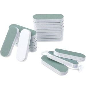 금, 구리, 황동, 합금 및 기타 보석 연마 탈산, 흰색 녹색을 위한 양면 스크래치 제거 기능이 있는 구들링 40pcs 실버 폴리싱 스틱, 2.4 X 0.8인치