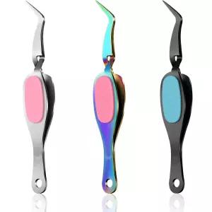 호노손 크래프트 핀셋 교차 잠금 정밀 스테인리스 스틸 소프트 그립 도구 뾰족한 끝 절단 플라이어 DIY