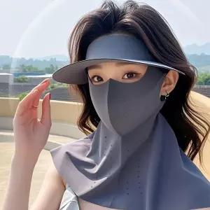 [하프클럽/]로즈니 올인원 쿨링 썬캡 마스크 SD_250740