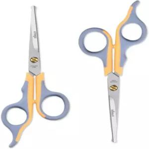 고양이와 개를 위한 리빙오 전문 애완동물 그루밍 가위 티타늄 코팅 금고 둥근 팁 동물 얼굴 코 귀 발 털을