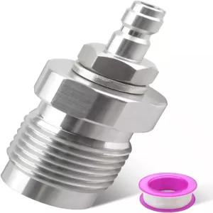 8mm 퀵 디스커넥트 피팅 스테인리스 스틸 소재와 씰 테이프가 있는 퍼니퀘인트 DIN 밸브 스쿠버 어댑터