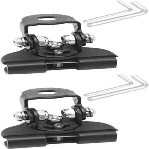 오실리 카 LED 라이트 바 마운팅 브래킷 헥스 렌치가 있는 2PCS 조절식 차량 기둥 후드 조명 마운트 클램프