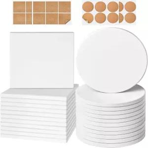 공예용 세라믹 타일 알코올 잉크 페인팅 아크릴 붓기 아트 프로젝트를 위한 코르크 백이 있는 GOH DODD 24