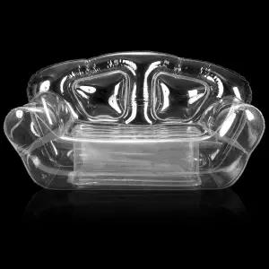 키글리 풍선 의자 블로우업 소파 투명 시트 야드 파티오 휴대용 에어 가구 실외 실내 캠핑 비치룸(더블