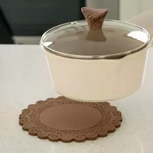 국산 실리콘 냄비 받침대 주방 테이블 식탁 캠핑 꽃잎