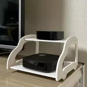 [생활] 공유기 셋탑박스 수납함 벽면 장식 정리선반 미니 가전 정리함