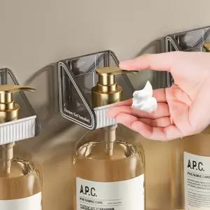 욕실 샴푸 통 펌프 디스펜서 거치 대 벽 홀더 걸이 2P 디스펜서