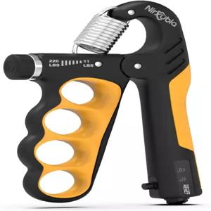 핸드 그립 강화 트레이너 조절 가능한 저항 11LBS-220LBS 팔뚝 강화기 근육 형성 및 부상 을 위한 기계식