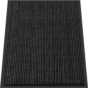 쿠얄 현관문 매트 2피트 3인치 실내 실외 출입구 외부 내부 상업용 바닥 튼튼한 웰컴 입구용 고무 백킹 논