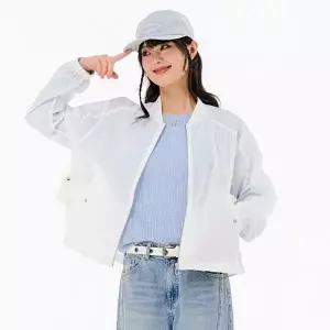 [셀러허브 1]체이스컬트 HC24 여성 경량 항공점퍼 세미오버핏 크롭 간절기 여름 정퍼 FBRG4171C01