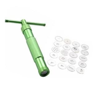 주방 도구 슈가 페이스트 압출기 케이크 퐁당 장식 세트 스테인리스 스틸 점토 공예 도자기