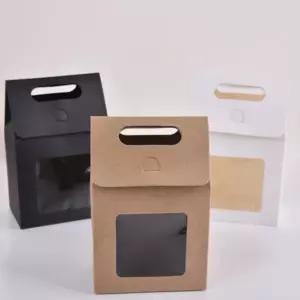 투명창 손잡이 상자 포장박스 대형 선물 포장 박스 종이 무지 답례품