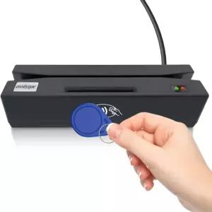 오시이가 다기능 카드 리더 마그스트립 신용 메모리 칩 라이터 NFC PSAM 계산대와 함께 사용할 수 있습니다