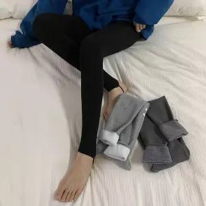 짱짱한 슬림 기모 도톰 여성 패션 레깅스 발꿈치 걸이 겨울레깅스
