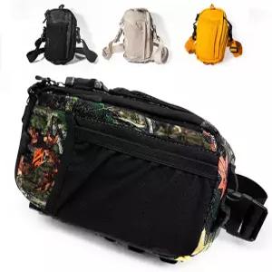 레이버너 카모 패니 팩 - 8개의 포켓이 있는 방지 크로스바디 백 레이브 페스티벌 힙 슬래시 슬링