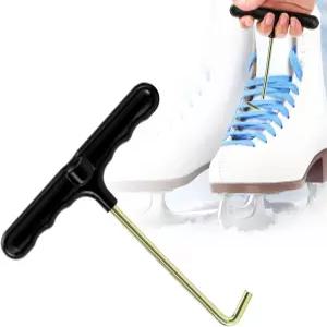 타소딘 슈 레이스 타이너 스 스케이팅 하키 스케이트용 스케이트 키 풀러 도구 피겨 부츠 스프링 트램펄린