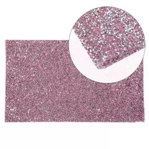 EBANKU 반짝이는 네일 아트 테이블 매트 접이식 핸드 패드 살롱 연습 쿠션 휴대용 매니큐어 도구