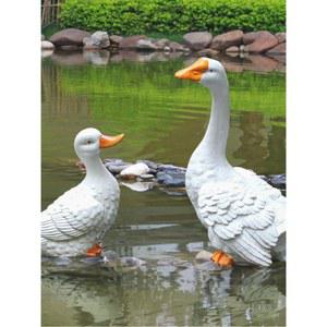 74cm 조형물 야외 황금송아지 정원 조각상 오리 표범 인테리어 A 신혼부부