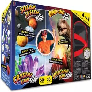 주판 브랜드 가상 현실 4 in 1 디럭스 VR 랩 - 일러스트레이티드 인터랙티브 북 및 STEM 학습 활동