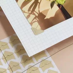 컬러 사진 코너 스티커 포토북 다이어리꾸미기 다꾸 앨범만들기