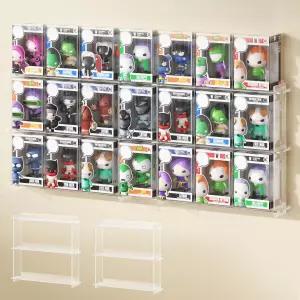 윙카인 월 디스플레이 선반 21개의 펀코 팝인 박스와 호환 간편한 설치 - 선반당 나사 2개만 장착 가능