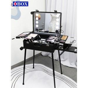 대용량 메이크업 박스 22인치 이동식 네일 블랙
