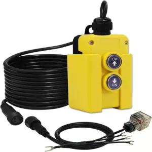 덤프 트레일러 리모컨 스위치 단일 작동 유압 트럭 티퍼 트 게이트 호이스트를 위한 3개의 와이어 12v DC