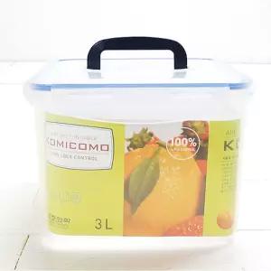 코미코모 밀폐용기 3L 밀폐용기 반찬통 플라스틱용기 반찬보관 사각용기