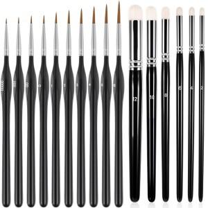 6pcs/10pcs/16pcs 세부 페인트 브러쉬 세트 미술 그림용 호환 소형 드라이브러시용 호환 마이크로