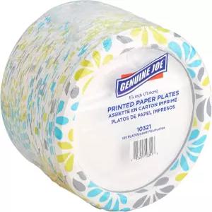 정품 조 인쇄 종이 접시 7인치(125팩)