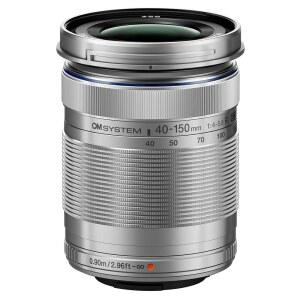OM 시스템 올림푸스 M. Zuiko 마이크로 40-150mm R 디자인 렌즈, 디지털 줌 휴대용 카메라용, 3.75배 포서즈 F4.0-5.6 실버,