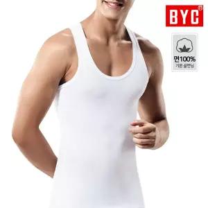 BYC 남성 민소매 골런닝 기본런닝 순면 BYC2113 1장