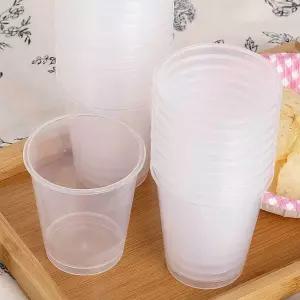 투명 자판기컵 편리한물 커피 플라스틱 한물컵 다회용