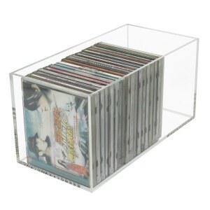 레트로 dvd보관 cd보관함 보유 가정용 BOX 정리함 크래프트 커버 진열장 기술