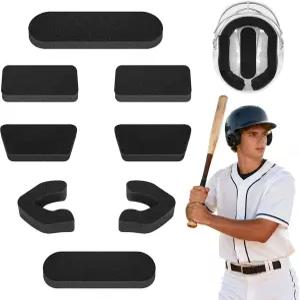 슈파쿨 1세트/2세트 배팅 헬멧 패딩 0.79인치 두꺼운 범용 핏 키트 포수 야구 소프트볼 선수를 위한 스포츠