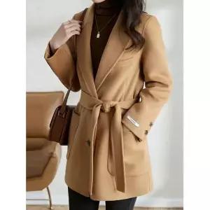 [추가쿠폰][빠른배송] 클라셰 (77까지)미디레이디스타일코트+벨트SET_B5W0022