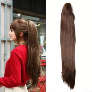 여자 스트레이트 긴생머리 집게형 포니테일 청순여성가발 스트레이트가발