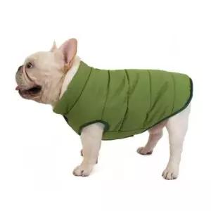 패딩조끼애견옷 겨울내내 패딩조끼 애견옷 XXL 그린 강아지겨울옷